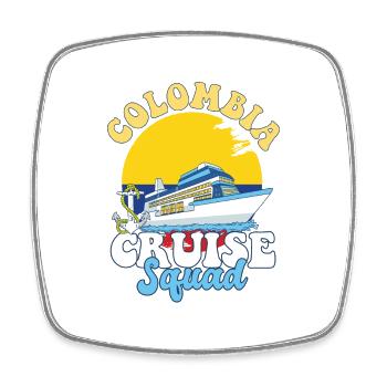 Colombia Cruise Squad Family Vacation Trip - Viereckiger Kühlschrankmagnet - Weiß - Vorne