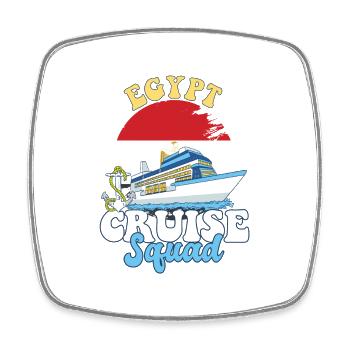 Egypt Cruise Squad Family Vacation Trip - Square fridge magnet - white - Front