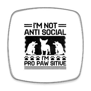 Dog Lover Photography Loves Dog Photographer Dogs - Square fridge magnet - white - Front
