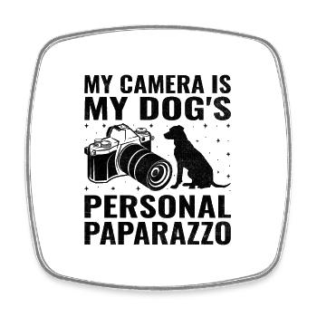 Dog Lover Photography Loves Dog Photographer Dogs - Square fridge magnet - white - Front