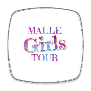Malle Girls Tour - Viereckiger Kühlschrankmagnet - Weiß - Vorne