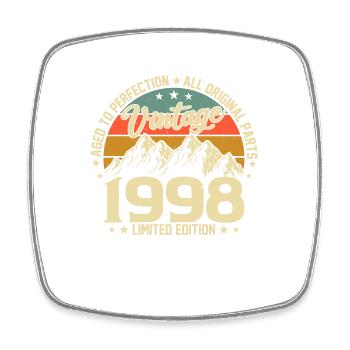 Né en 1998 - Trésor de légende vintage - Magnet carré - blanc - Devant