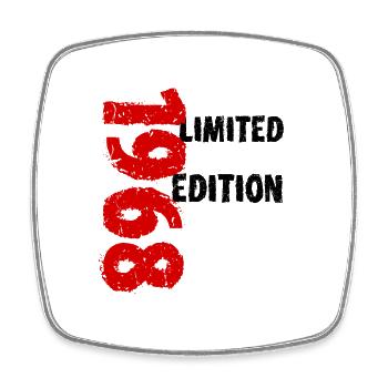 1968 édition limitée anniversaire cadeau femme mari - Magnet carré - blanc - Devant