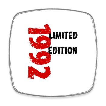 1992 Limited Edition Birthday Gift Wife Husband - Square fridge magnet - white - Front