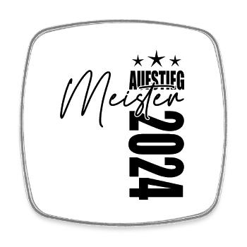 Meister 2024 Aufstiegstrikot Aufstieg 24 - Viereckiger Kühlschrankmagnet - Weiß - Vorne