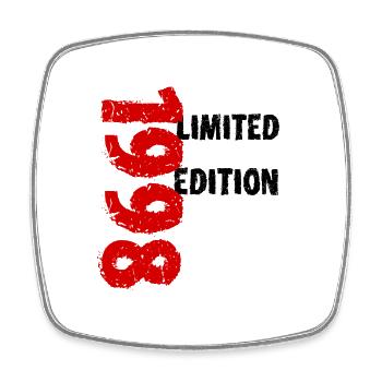 1998 Limited Edition Geburtstag Geschenk Frau Mann - Viereckiger Kühlschrankmagnet - Weiß - Vorne