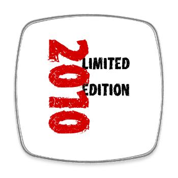 2010 Édition Limitée Anniversaire Cadeau Femme Mari - Magnet carré - blanc - Devant