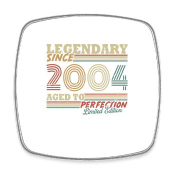 Légendaire depuis 2004 Vintage cadeau d’anniversaire - Magnet carré - blanc - Devant