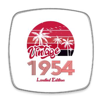 Vintage Year 1954 Limited Edition Red - Square fridge magnet - white - Front
