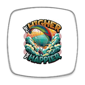 Fallschirmspringen Parachute Skydiving Paraglider - Viereckiger Kühlschrankmagnet - Weiß - Vorne