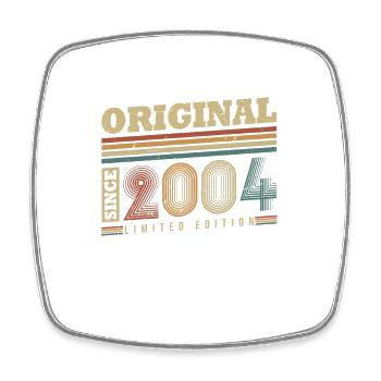 Original depuis 2004 Vintage cadeau d’anniversaire - Magnet carré - blanc - Devant