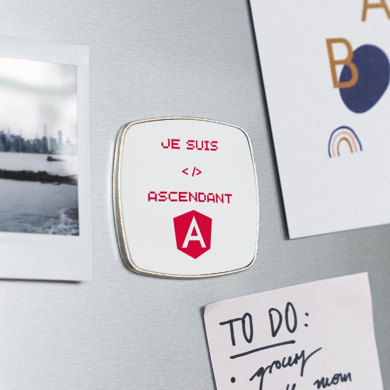 Square fridge magnet