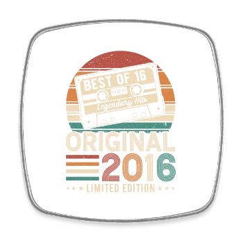Vintage 2016 - Birthday Legends - Square fridge magnet - white - Front