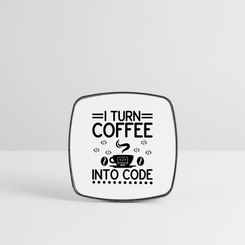 Kaffee-Codierung Programmierer Programmierer Entwickler Nerd Coff Viereckiger Kühlschrankmagnet