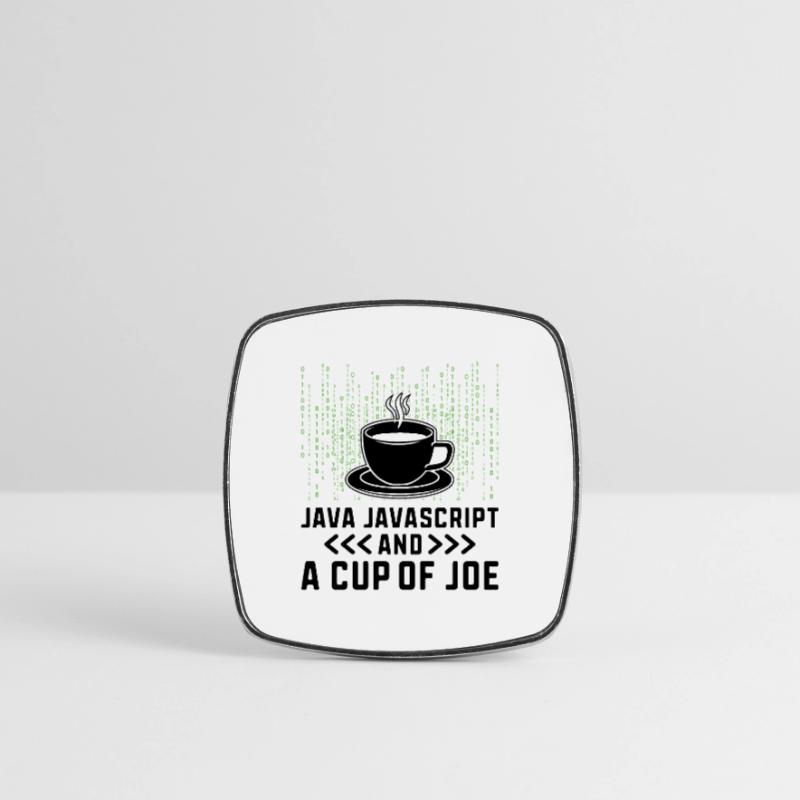 Coffee Coding Programmer Coder Developer Nerd Coff Square fridge magnet