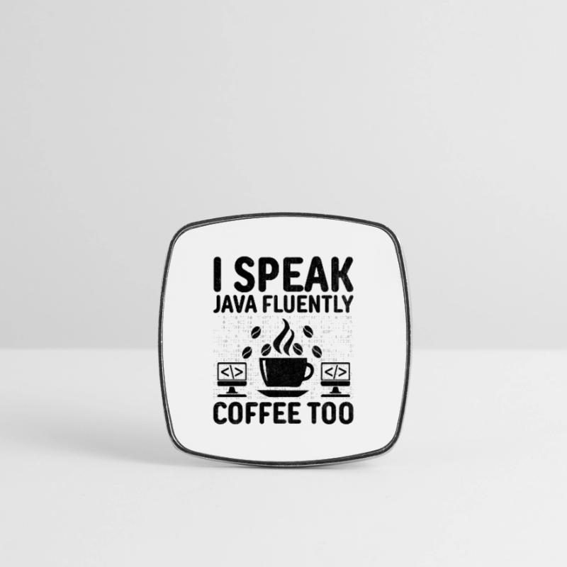 Café Codage Programmeur Codeur Développeur Nerd Coff Magnet carré