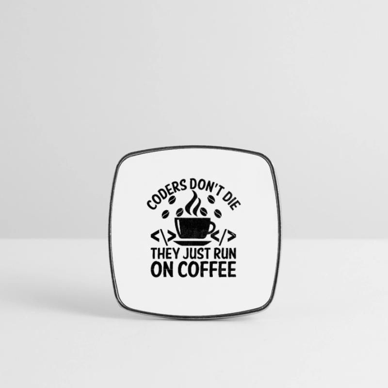 Kaffee-Codierung Programmierer Programmierer Entwickler Nerd Coff Viereckiger Kühlschrankmagnet