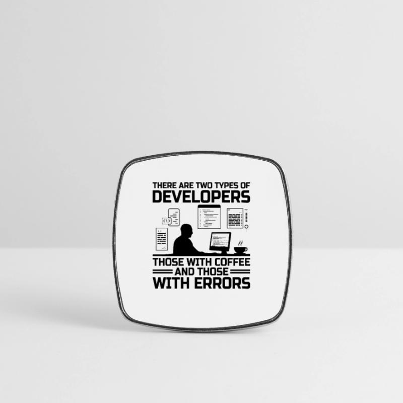 Coffee Coding Programmer Coder Developer Nerd Coff Square fridge magnet