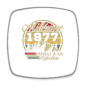 Vintage 1977, Vintage 1977 Birthday Gift - Square fridge magnet - white - Front