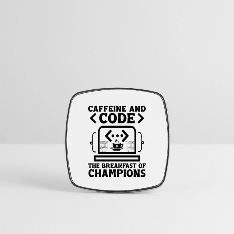 Kaffee-Codierung Programmierer Programmierer Entwickler Nerd Coff Viereckiger Kühlschrankmagnet