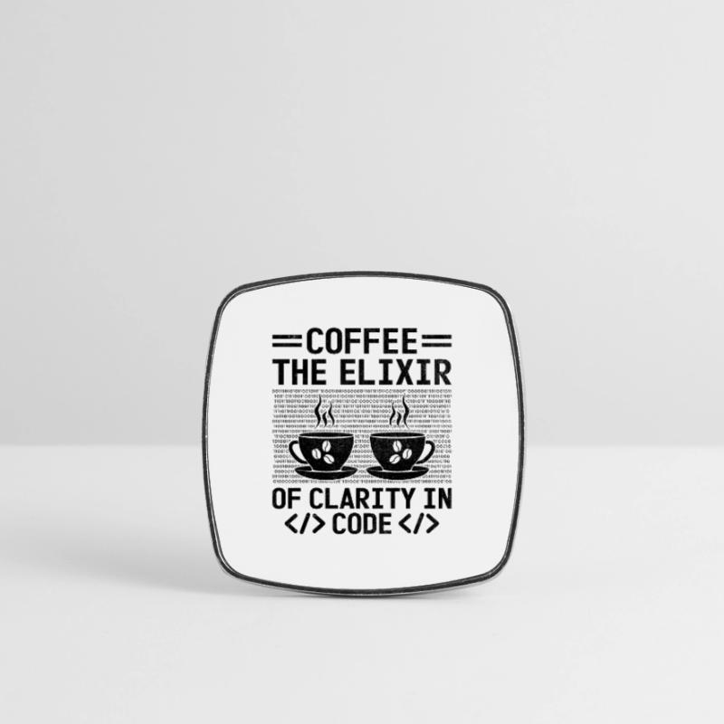 Kaffee-Codierung Programmierer Programmierer Entwickler Nerd Coff Viereckiger Kühlschrankmagnet