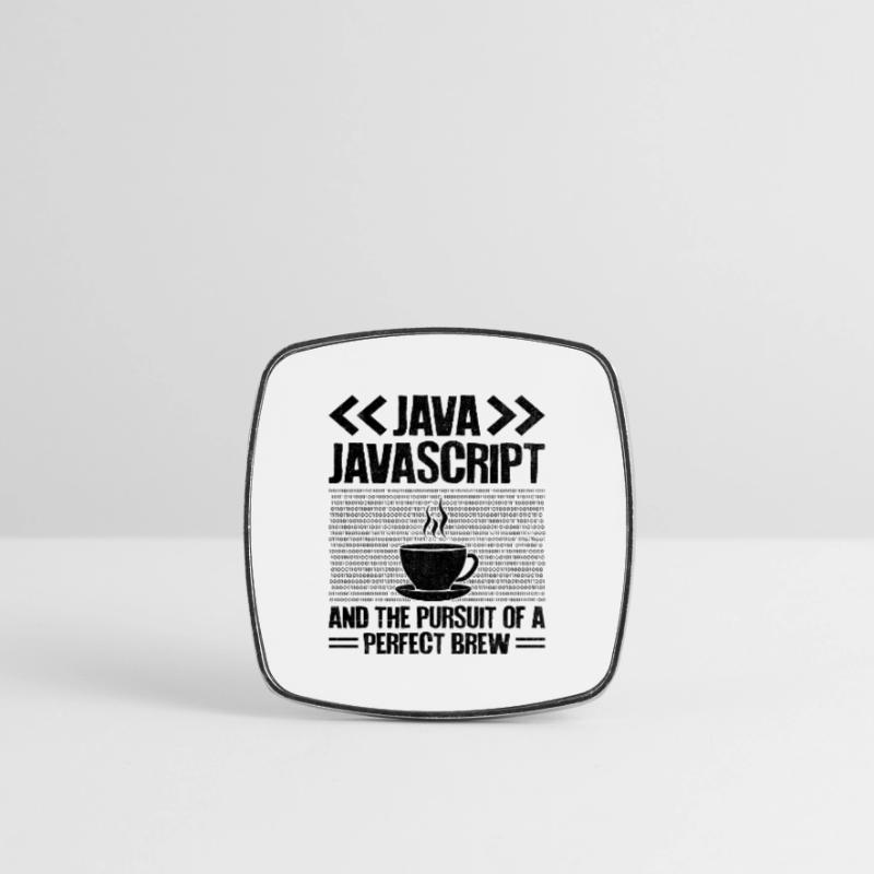 Café Codage Programmeur Codeur Développeur Nerd Coff Magnet carré