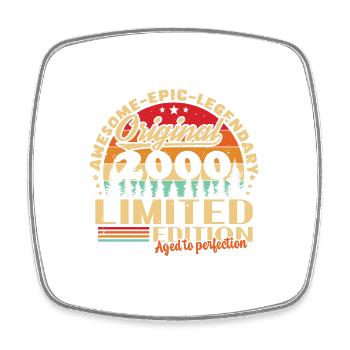 Original 2000 édition limitée Vintage anniversaire - Magnet carré - blanc - Devant