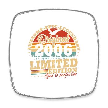 Original 2006 Jahrgang Geburtstag Geschenk - Viereckiger Kühlschrankmagnet - Weiß - Vorne