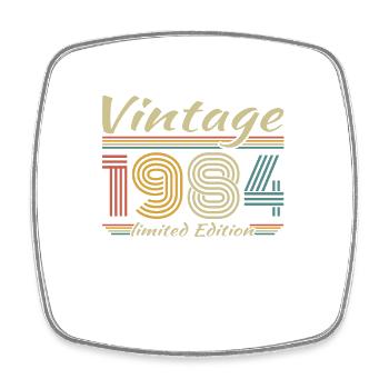 Vintage 1984 rétro Vintage cadeau d’anniversaire - Magnet carré - blanc - Devant