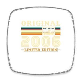 Original 2006 Jahrgang Geburtstag Geschenk - Viereckiger Kühlschrankmagnet - Weiß - Vorne