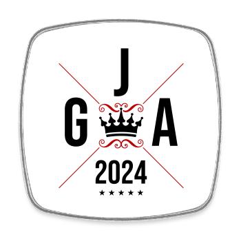 Bachelor party 2024 bachelor party - Square fridge magnet - white - Front