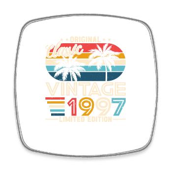 Cadeau d’anniversaire vintage 1997 - Magnet carré - blanc - Devant