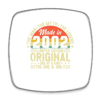 Cadeau d’anniversaire vintage 2002 - Magnet carré - blanc - Devant