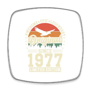 Originaux 1977 Vintage Vintage anniversaire rétro - Magnet carré - blanc - Devant