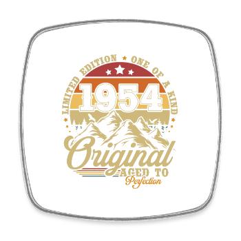 Original 1954 Vintage Rétro Cadeau d’anniversaire - Magnet carré - blanc - Devant