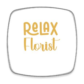Floral Designer Floristry Florist Florist - Square fridge magnet - white - Front