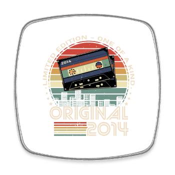édition limitée 2014 10e anniversaire - Magnet carré - blanc - Devant