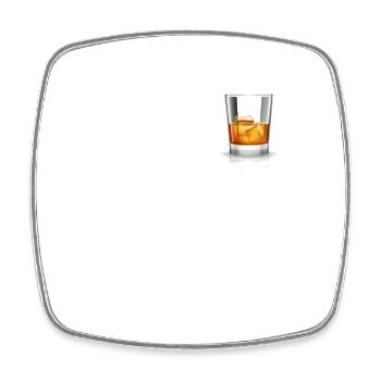 OK But First Bourbon T-Shirt Funny Drinking Wine - Square fridge magnet - white - Front