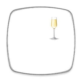 OK But First Alcohol T-Shirt - Funny Drinking Cool - Magnet carré - blanc - Devant
