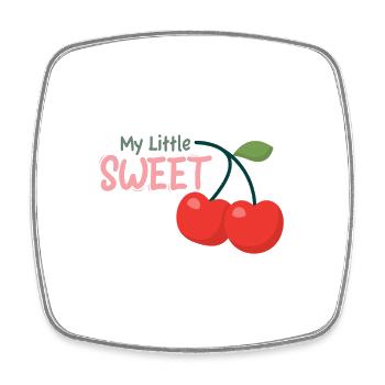 Kleine Süße Little Sweet - Square fridge magnet - white - Front