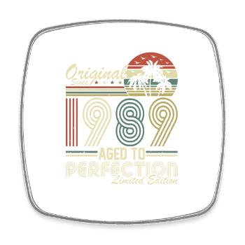 Anniversaire légendaire du millésime 1989 - Magnet carré - blanc - Devant