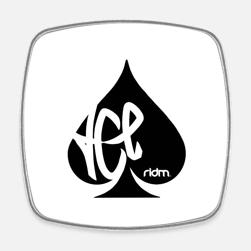 RIDM ACE - Square fridge magnet - white