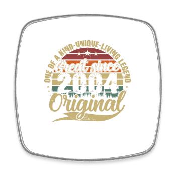 Grand depuis 2004 cadeau d’anniversaire Vintage - Magnet carré - blanc - Devant