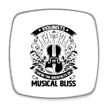 Geiger Wir sind die Architekten von Musical Bliss V - Viereckiger Kühlschrankmagnet - Weiß - Vorne