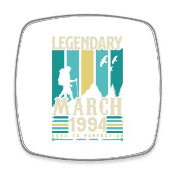 Anniversaire Mars 1994,cadeau Vintage mars 1994. - Magnet carré - blanc - Devant