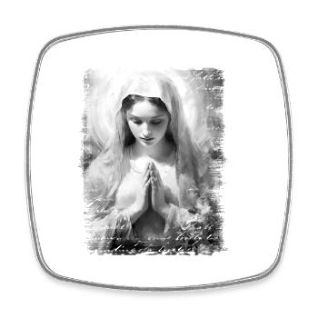 Jungfrau Maria Jesus Bibel christliche Religion christlich - Viereckiger Kühlschrankmagnet - Weiß - Vorne