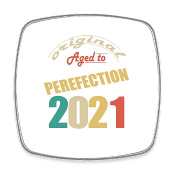 J’ai 3 ans | Je suis né en 2021 - birth - Magnet carré - blanc - Devant