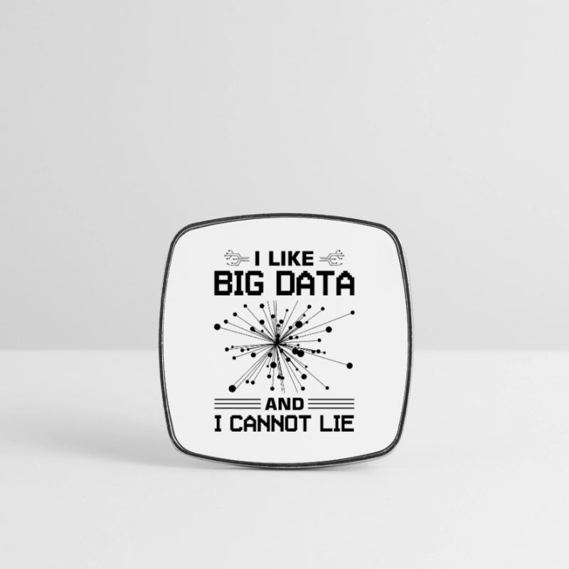 Machine Learning Algorithms AI Data Analyst Square fridge magnet