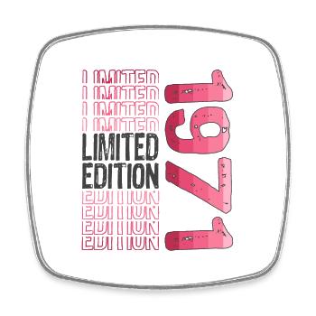 Limited Edition seit 1971 Geburtstag Vintage 1971 - Viereckiger Kühlschrankmagnet - Weiß - Vorne