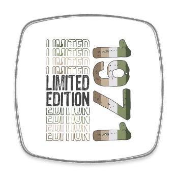 Limited Edition seit 1971 Geburtstag Vintage 1971 - Viereckiger Kühlschrankmagnet - Weiß - Vorne